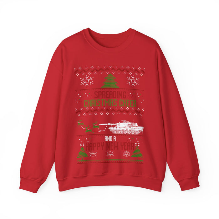 Military Tank Leopard 2 Ugly Christmas Sweater Jumper for European Customers Only (prints and ships from within Europe)