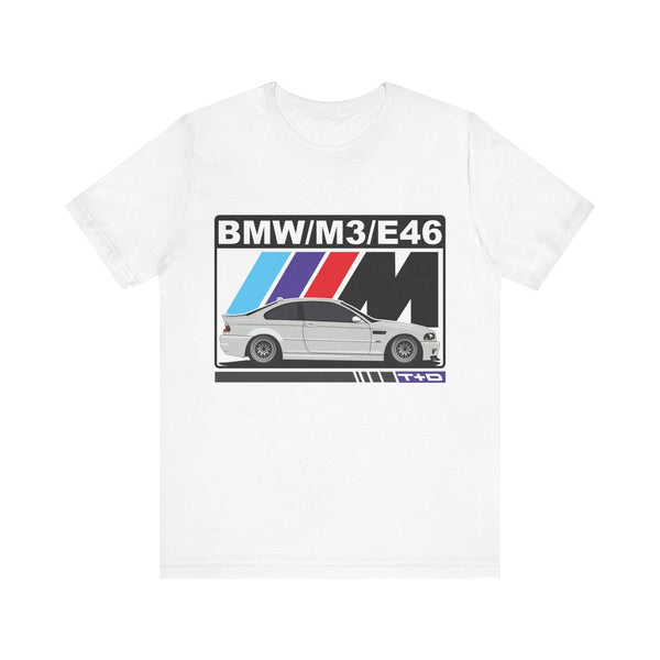 E46 M Stripes T-shirt (prints and ships from within Europe---only order if you reside in Europe)