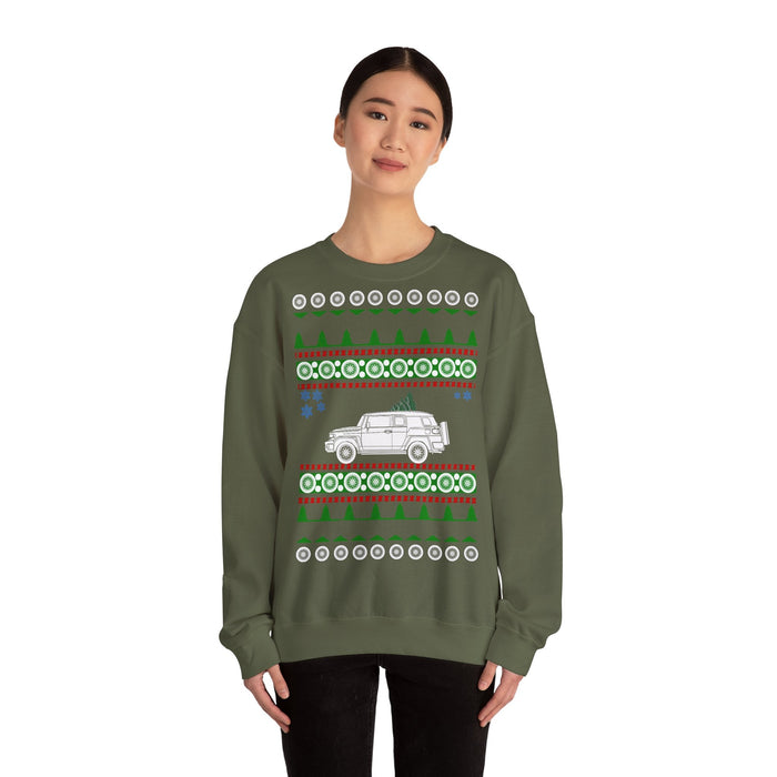 FJ Cruiser Ugly Christmas Sweater Sweatshirt for European Customers ONLY--This item prints and ships from within Europe
