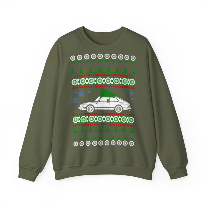 Early Saab 900 Ugly Christmas Sweater Sweatshirt for European Customers ONLY--This prints and ships from within Europe