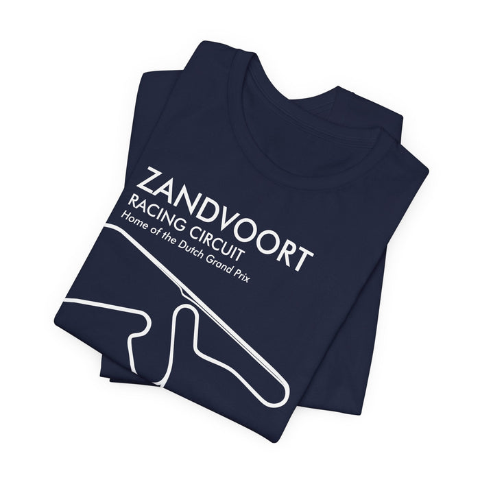 Zandvoort Circuit Outline Tee — Race Track Map T-Shirt -- For UK Customers ONLY--Prints and ships from within the UK