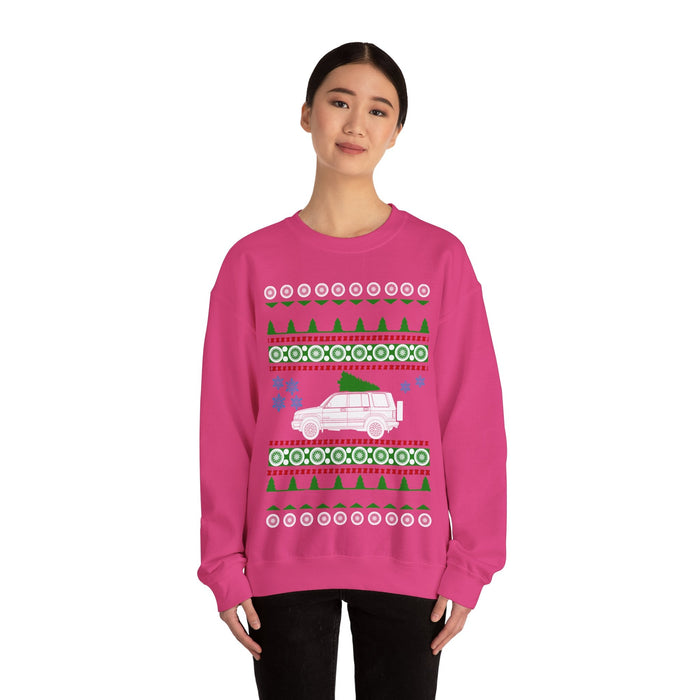 Isuzu Trooper Ugly Christmas Sweater Sweatshirt for customers in the UK only as this prints and ships from the UK