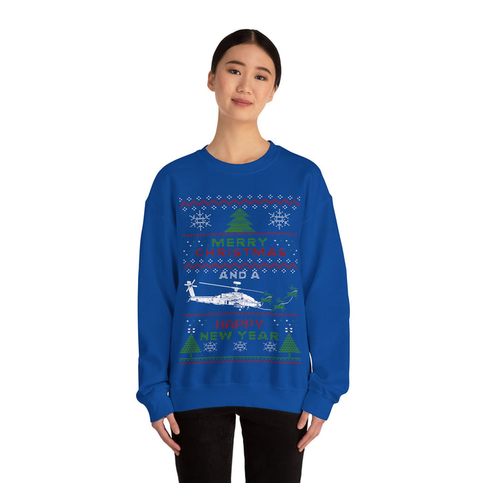 Apache helicopter merry christmas sweater UK customers ONLY (prints and ships from within the UK)