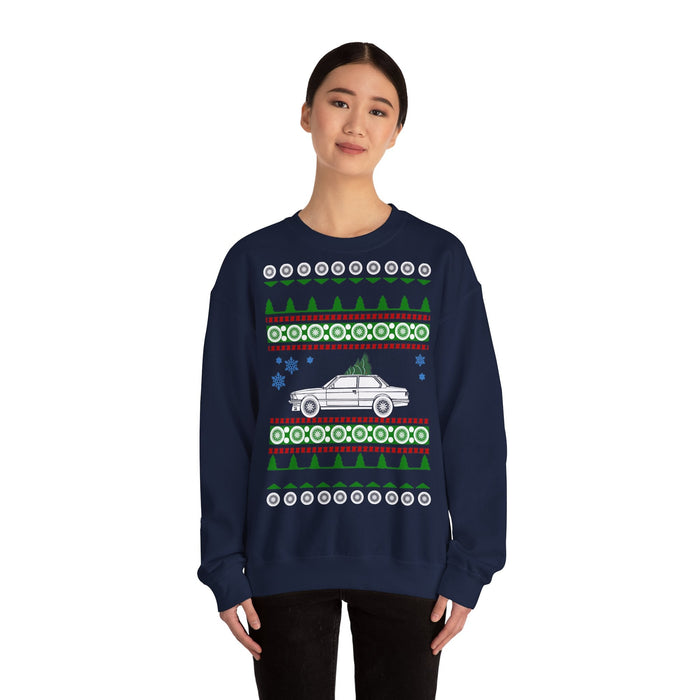 BMW E21 320i Ugly Christmas Sweater Sweatshirt jumper European Customers only--prints and ships from within Germany