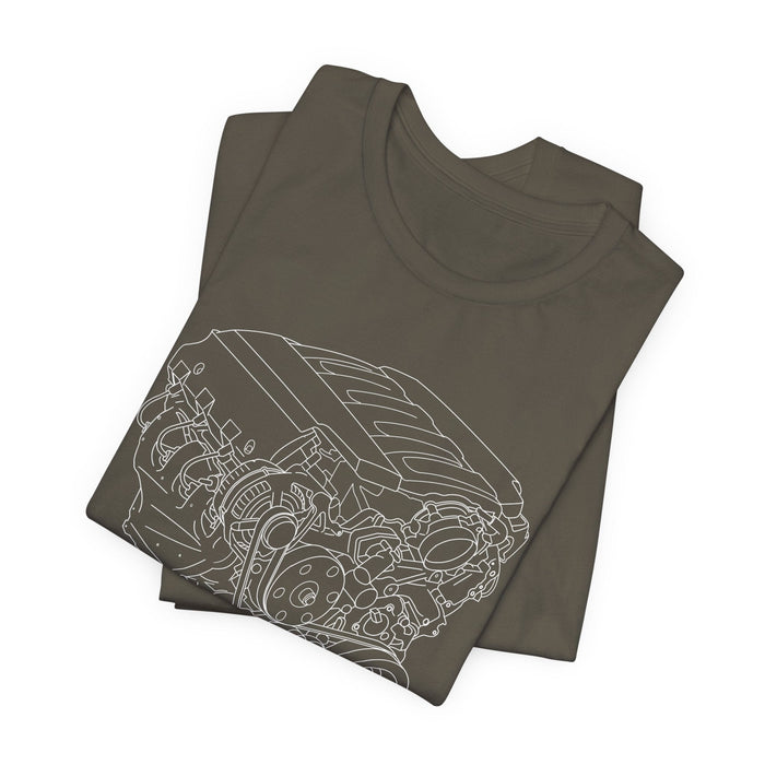 V8 Engine Outline T-Shirt — LT1 V8 Tee--for customers in Australia or New Zealand ONLY---Prints and ships from Australia