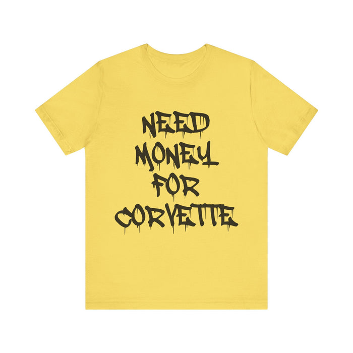Need Money for Corvette T-shirt for European Customers ONLY--Prints and ships from within Europe