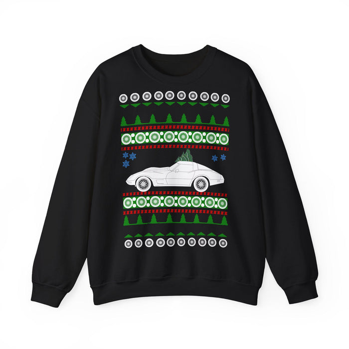 Corvette C3 Ugly Christmas Sweater for European Customers ONLY---Item prints and ships from within Germany