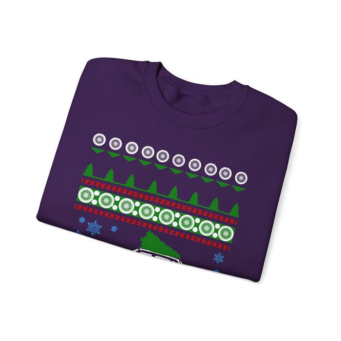 Swedish Car like a 240 Sedan Ugly Christmas Sweater Jumper For UK customers ONLY--Item prints and ships from within the UK