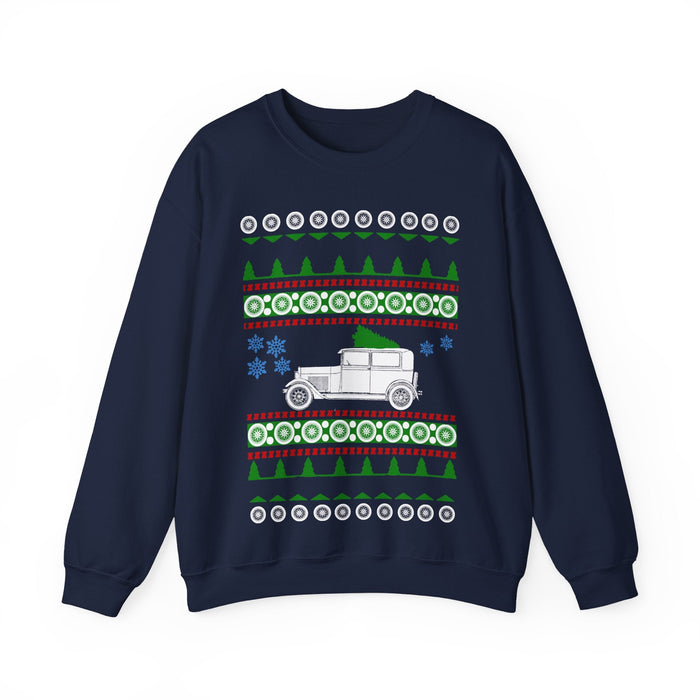 Ford Model A Ugly Christmas Sweater Sweatshirt Jumper for European Customers ONLY--This will print and ship from within Europe