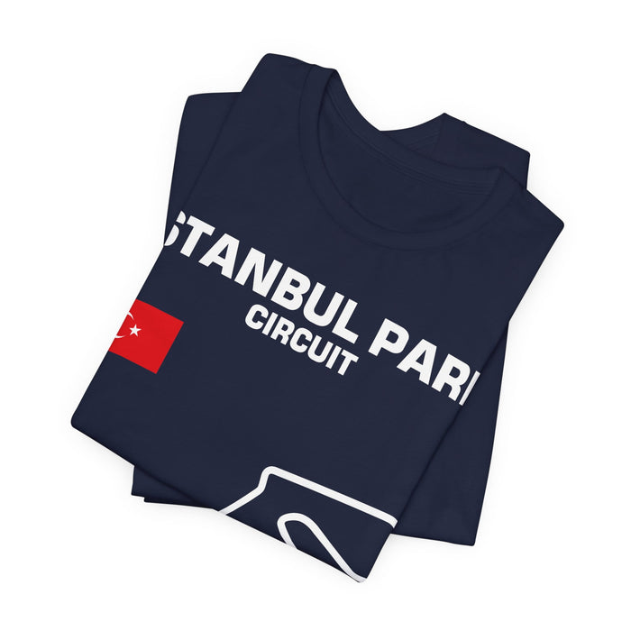 Istanbul Track Outline T-shirt for UK customers ONLY---prints and ships from within the UK