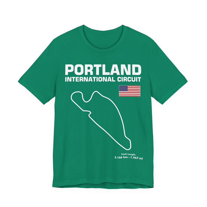 Portland International Circuit Track Outline T-shirt