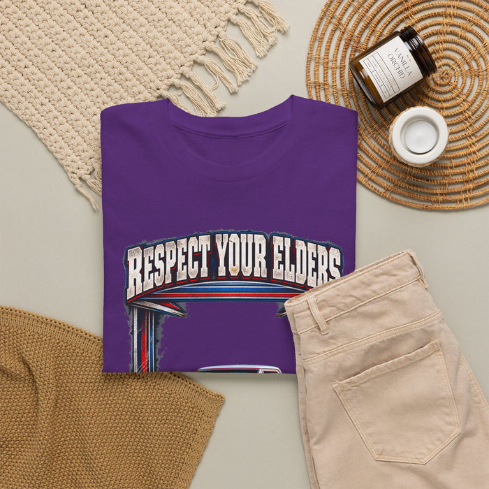 Respect Your Elders Square Body Truck Tee C10 C-10 1972 Cheyenne 4X4