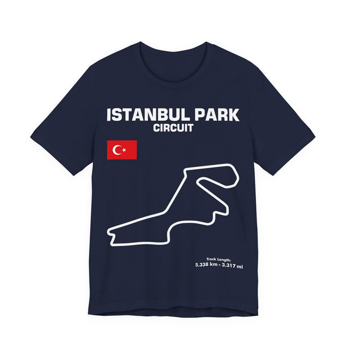 Istanbul Track Outline T-shirt for UK customers ONLY---prints and ships from within the UK