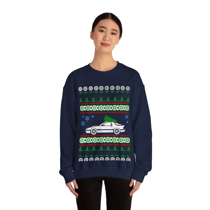 Mazda RX-7 RX7 2nd generation Ugly Christmas Sweater For Australian and New Zealand Customers ONLY---Prints in AUS