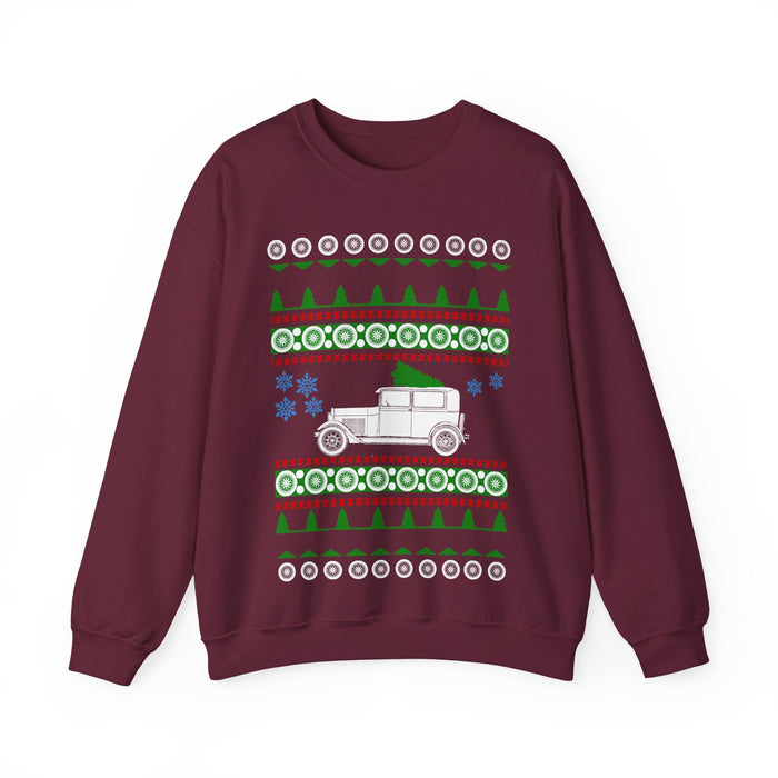 Ford Model A Ugly Christmas Sweater Sweatshirt Jumper for European Customers ONLY--This will print and ship from within Europe