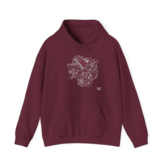 Turbo Diesel Engine Blueprint 5.9L 24 Valve Hoodie for Canadian Customers ONLY---Item prints and ships from within Canada