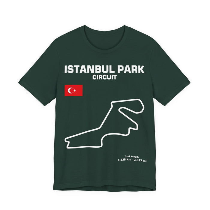 Istanbul Track Outline T-shirt for UK customers ONLY---prints and ships from within the UK