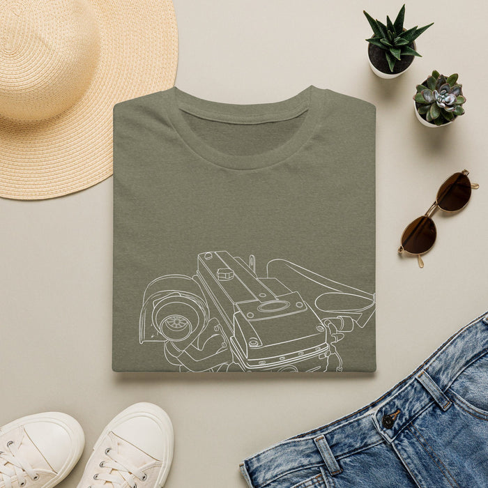 Barra Engine Outline T-shirt for Australian and New Zealand Customers ONLY---This shirts prints and ships from Australia