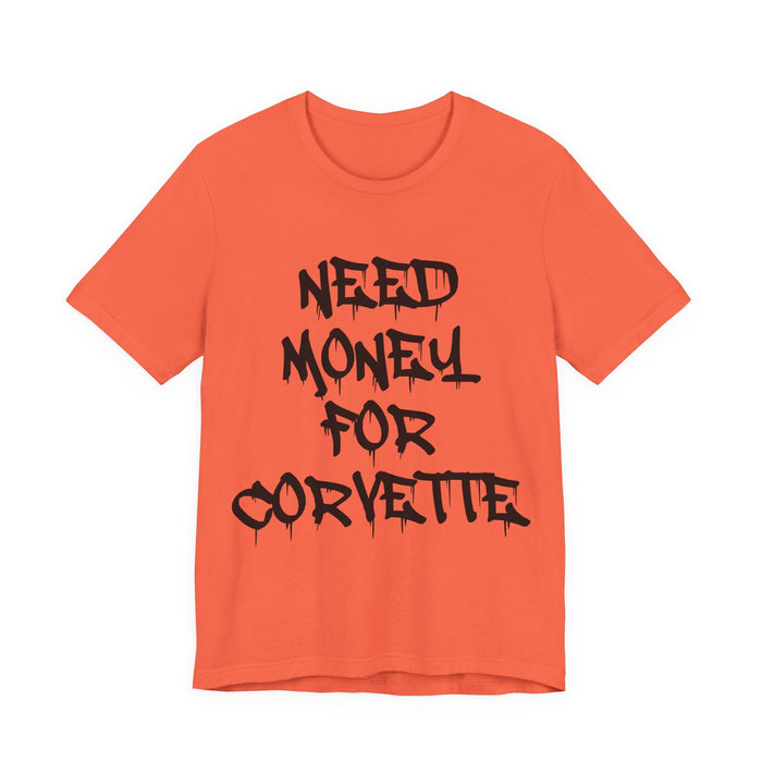 Need Money for Corvette T-shirt for European Customers ONLY--Prints and ships from within Europe