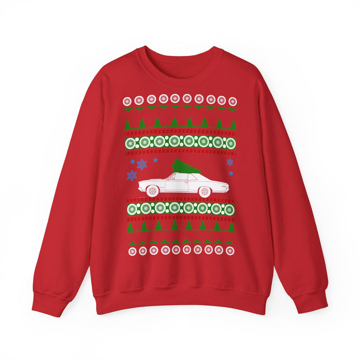 Pontiac GTO Ugly Christmas Sweater Sweatshirt for European Customers ONLY--Item prints and shipped from Germany