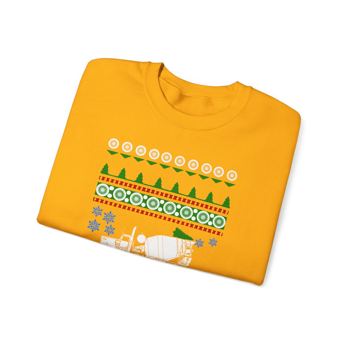 Cement Mixer Truck Ugly Christmas Sweater For Canadian Customers ONLY---Prints and ships from within Canada--more colors