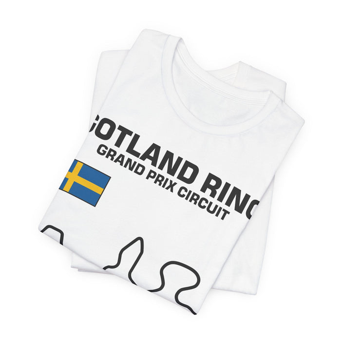 Gotland Grand Prix Circuit Track Outline T-Shirt
