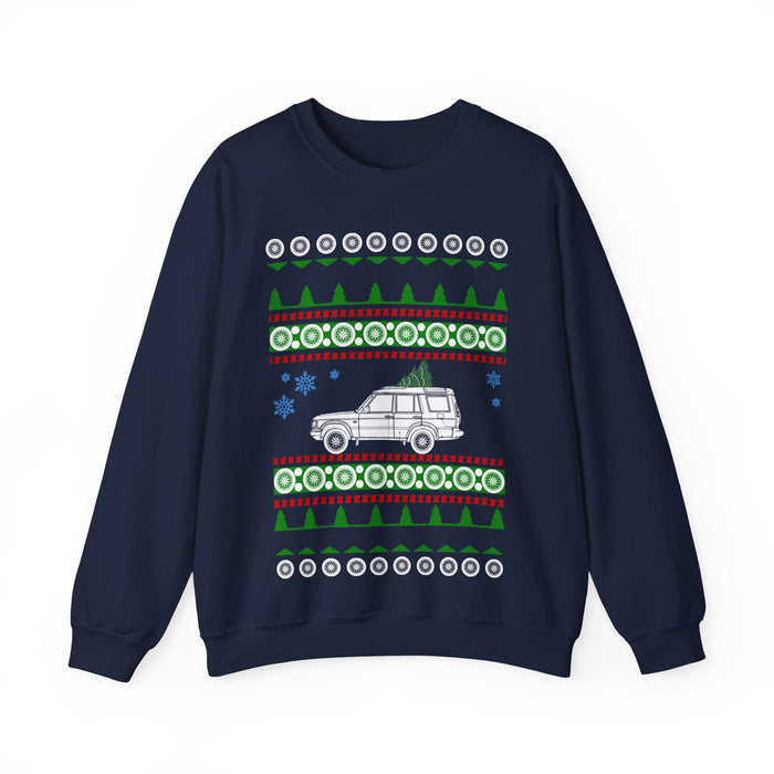 LR Discovery 2004 Ugly Christmas Sweater UK customers only--prints and ships from the UK