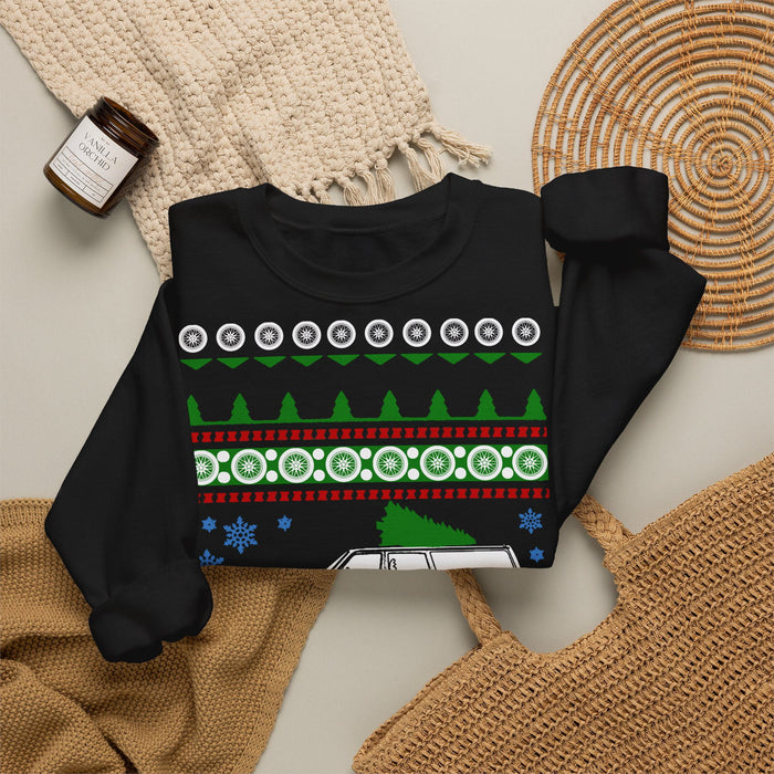 Swedish Wagon 245 Old School Ugly Christmas "Sweater" Sweatshirt for European Customers ONLY--This item prints and ships from within Europe