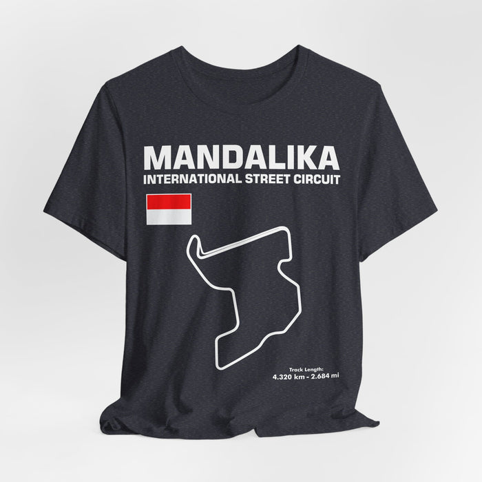 Mandalika International Street Circuit Track Outline T-shirt for European Customers ONLY-- this item prints and ships from within Europe