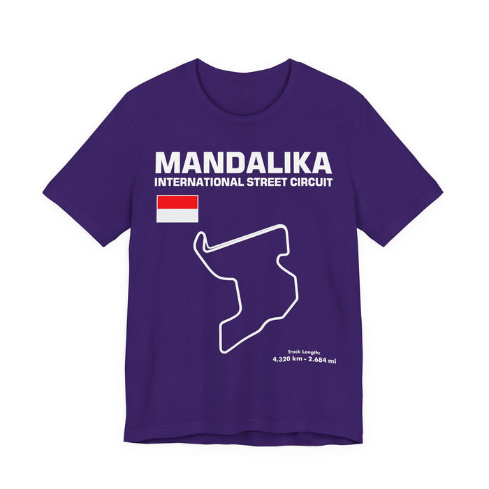 Mandalika International Street Circuit Track Outline T-shirt for European Customers ONLY-- this item prints and ships from within Europe