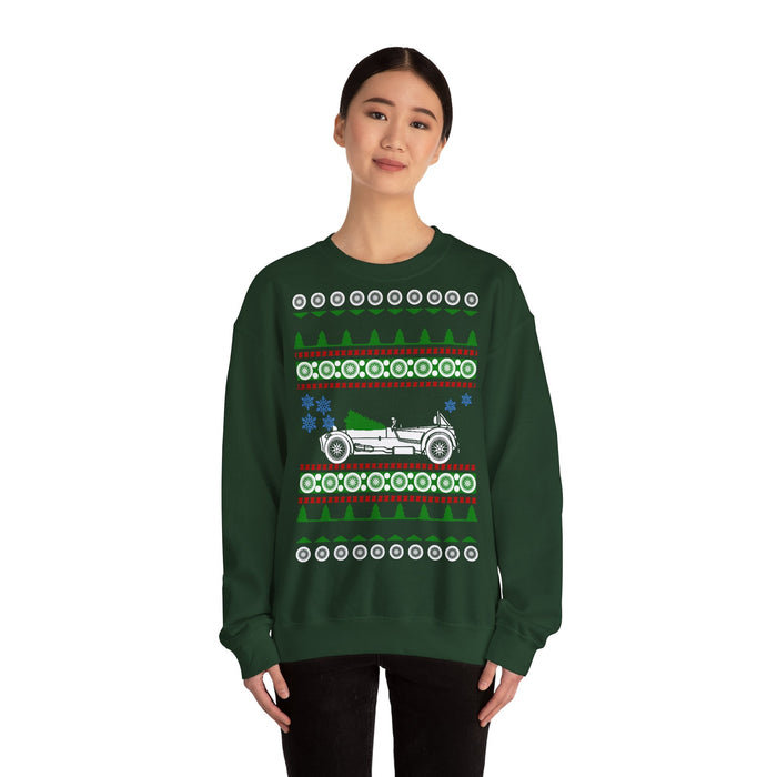 Sports Car like a Super 7 Ugly Christmas Sweater for European Customers ONLY--Prints and ships from Europe