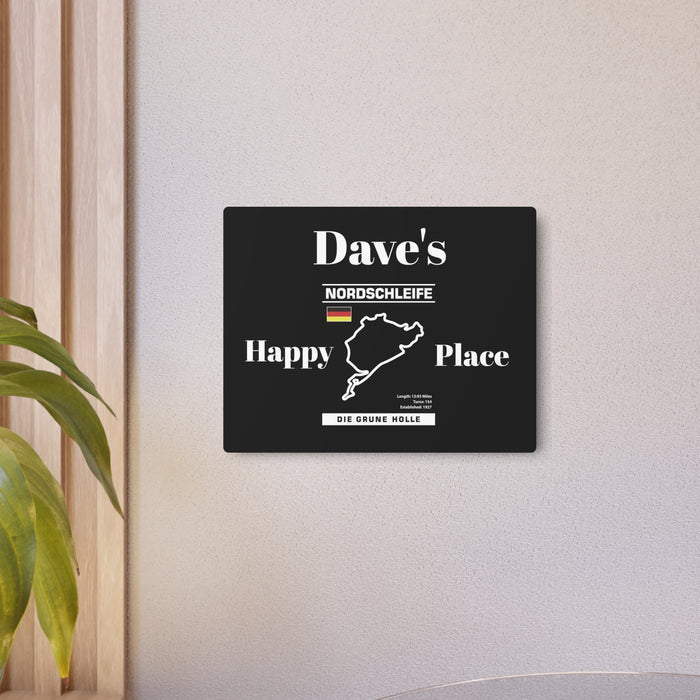 Personalized Nurburgring Nordschleife Happy Place Garage Sign
