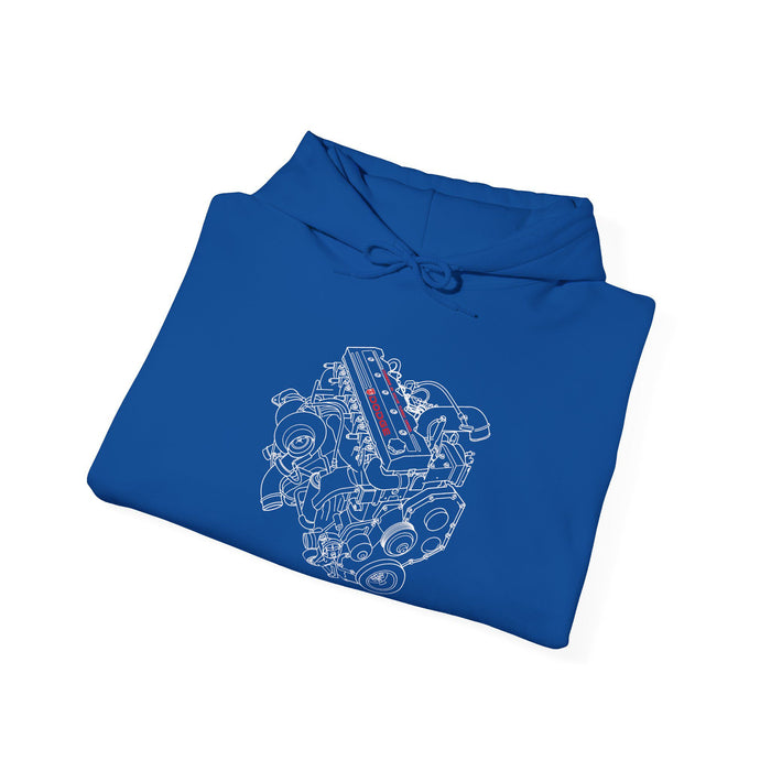 Turbo Diesel Engine Blueprint 5.9L 24 Valve Hoodie for Canadian Customers ONLY---Item prints and ships from within Canada