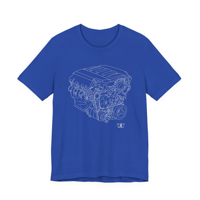 V8 Engine Outline T-Shirt — LT1 V8 Tee--for customers in Australia or New Zealand ONLY---Prints and ships from Australia