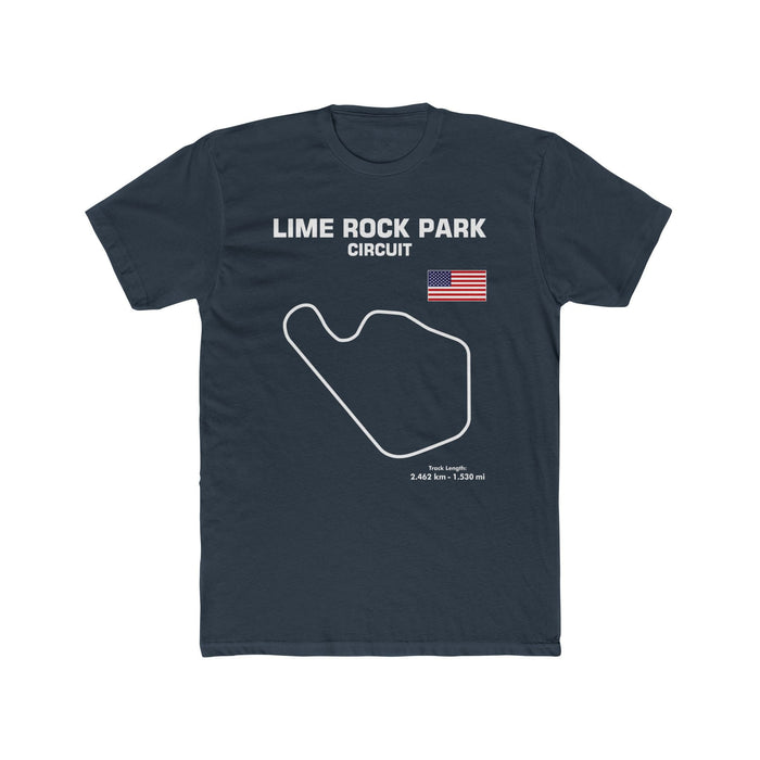Lime Rock Park Circuit Track Map Outline Graphic T-Shirt