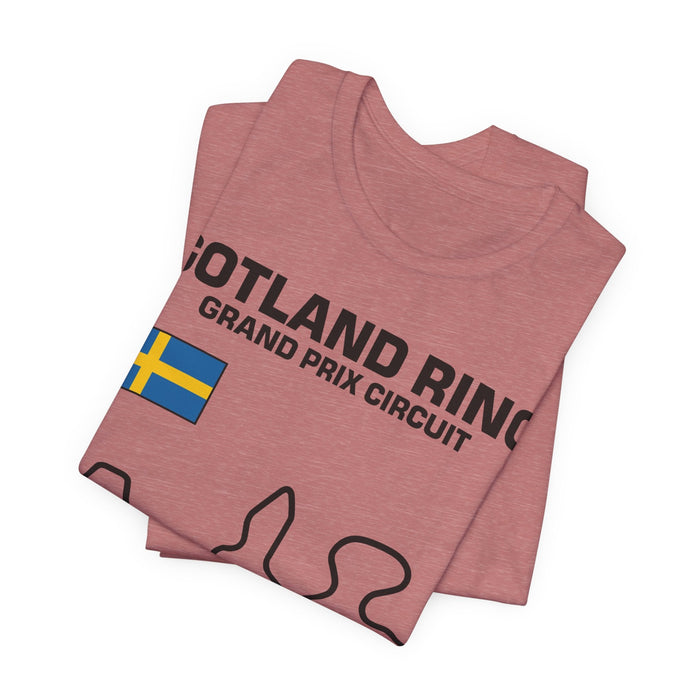 Gotland Grand Prix Circuit Track Outline T-Shirt