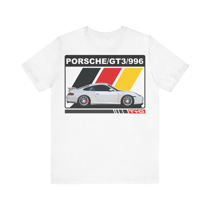 996 GT3 German Flag Stripes t-shirt for European customers only (prints and ships from within Germany)