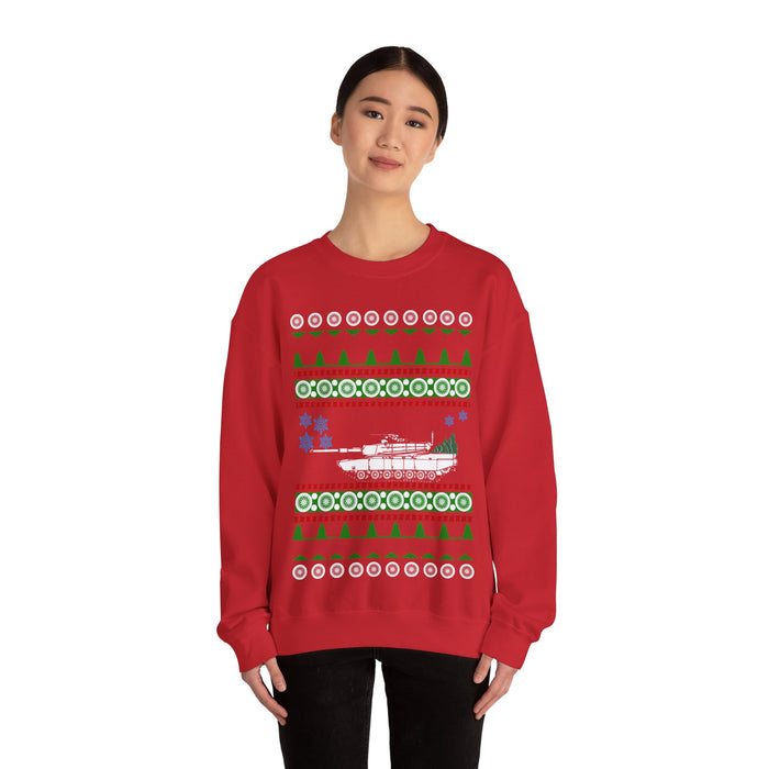 Abrams M1 Tank Ugly Christmas Sweater for European Customers ONLY (prints and ships from Europe_