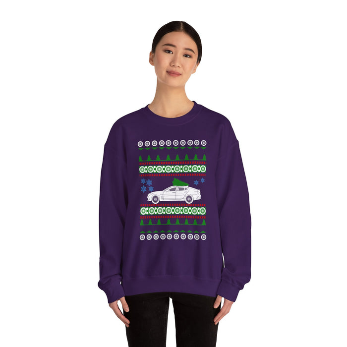 Korean Car like a Stinger Ugly Christmas Sweater Sweatshirt for Canadian Customers ONLY--This item with print and ship from within Canada