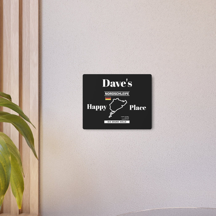 Personalized Nurburgring Nordschleife Happy Place Garage Sign