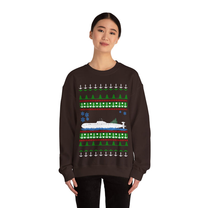 Military Russian Submarine Boat Ugly Christmas Sweater Sweatshirt for UK customers ONLY---Prints and ships from with the UK