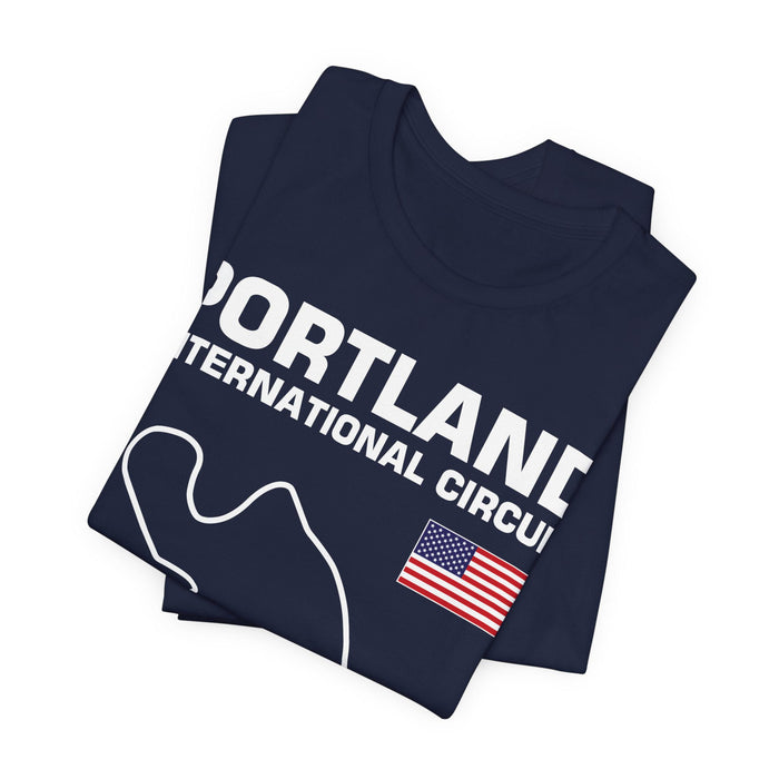 Portland International Circuit Track Outline T-shirt