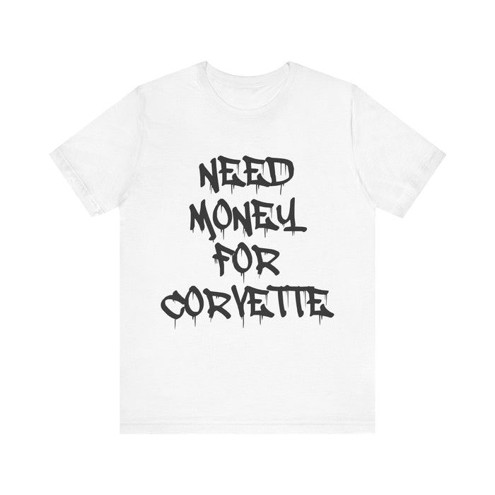 Need Money for Corvette T-shirt for European Customers ONLY--Prints and ships from within Europe