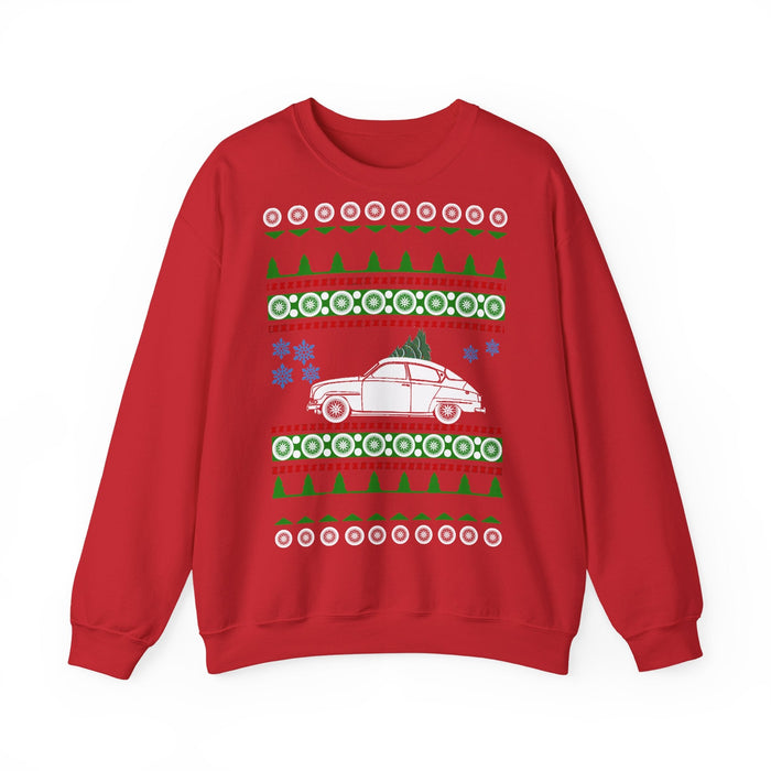 Saab 96 Ugly Christmas Sweater for European customers ONLY--Prints and ships from Germany