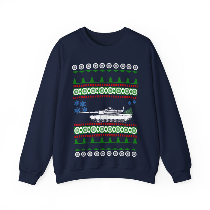 Abrams M1 Tank Ugly Christmas Sweater for European Customers ONLY (prints and ships from Europe_