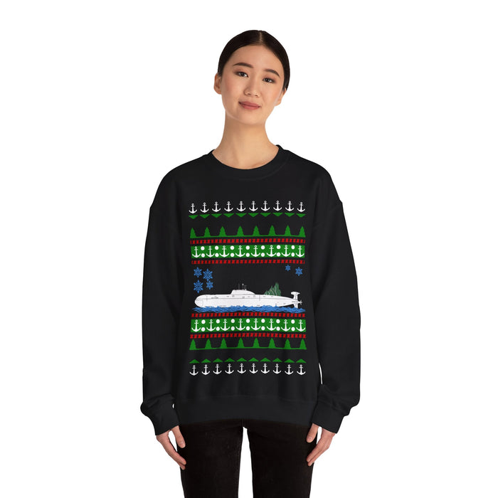 Military Russian Submarine Boat Ugly Christmas Sweater Sweatshirt for UK customers ONLY---Prints and ships from with the UK