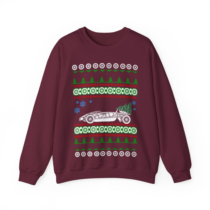 Ariel Atom style ugly christmas sweater jumper for UK customers only---this item prints and ships from within the UK