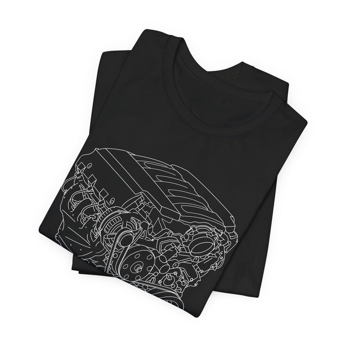 V8 Engine Outline T-Shirt — LT1 V8 Tee--for customers in Australia or New Zealand ONLY---Prints and ships from Australia