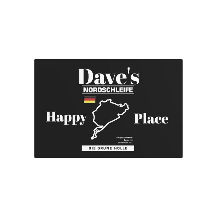 Personalized Nurburgring Nordschleife Happy Place Garage Sign