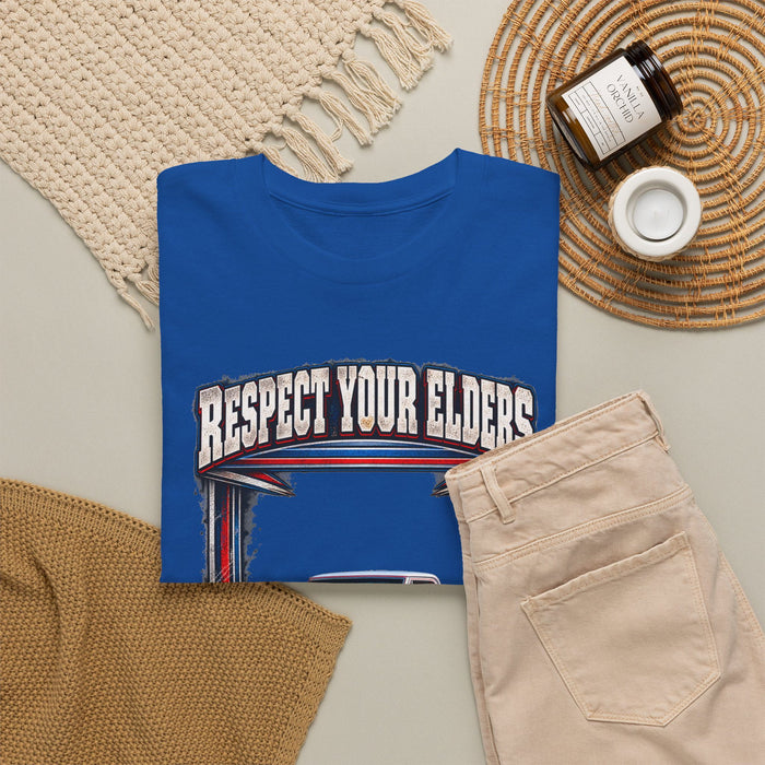 Respect Your Elders Square Body Truck Tee C10 C-10 1972 Cheyenne 4X4